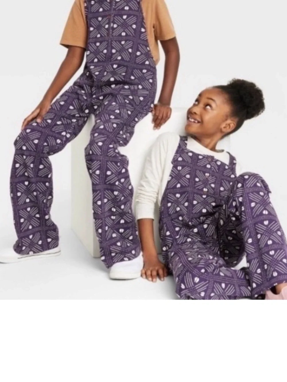 Ade + Ayo Black History Month Overalls/Jumpsuit Dark Purple 100% Cotton